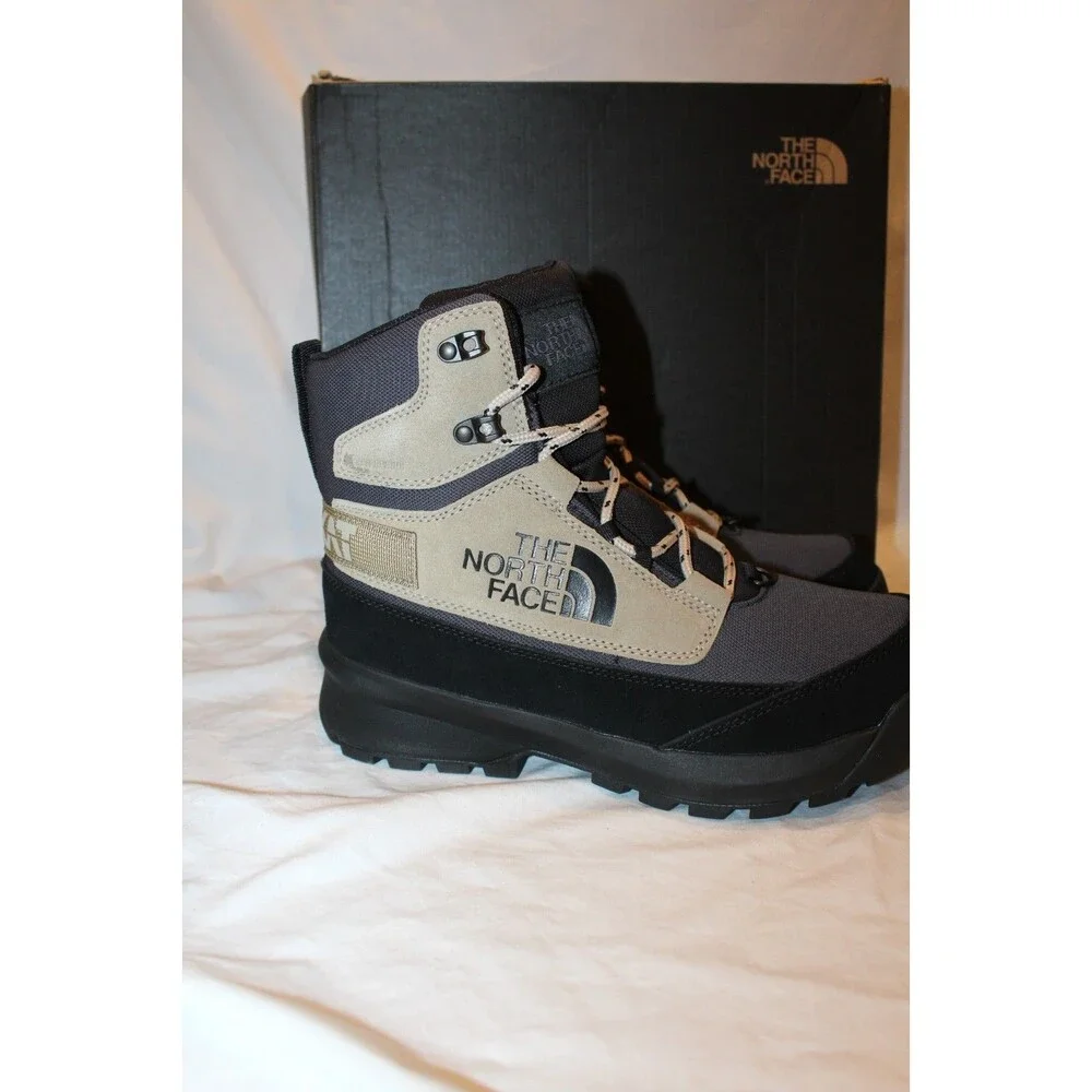 The North Face Chilkat V Cognito Waterproof Winter Boots Flax Gray NEW SZ 8